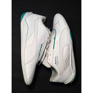 Puma Mercedes AMG Petronas F1 Sneakers White Teal 306917-05 Kids Size 6c Big Kid